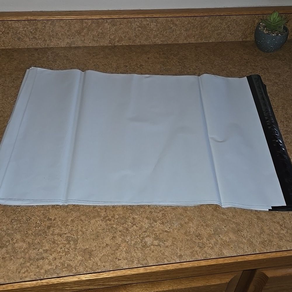 Poly Mailers 14.5 X 19" 10 Count Self-Seal Shipping Bags White Office Holiday